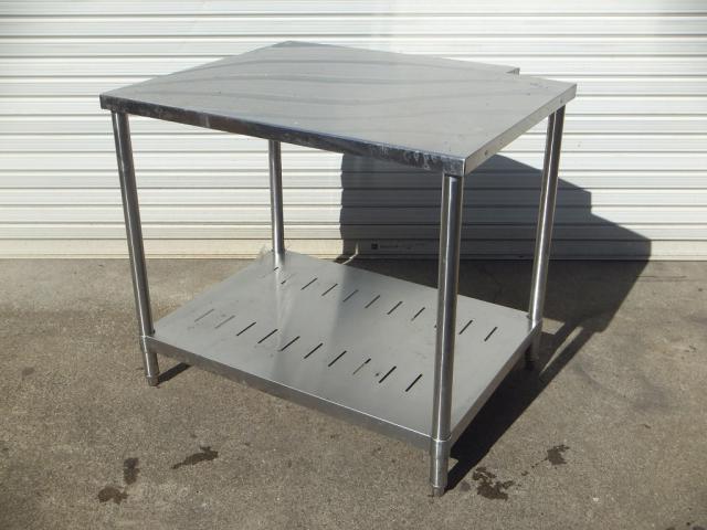 ステンレス　変形作業台　900×650(750)×800　中古