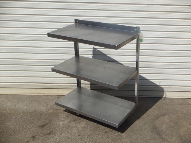 ステンレス　3段平棚　棚　630×350×700　厨房　中古