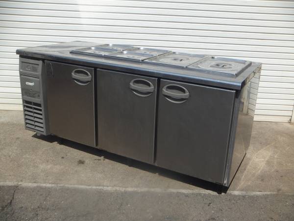 中古 フクシマ　サンドイッチ台下冷蔵庫