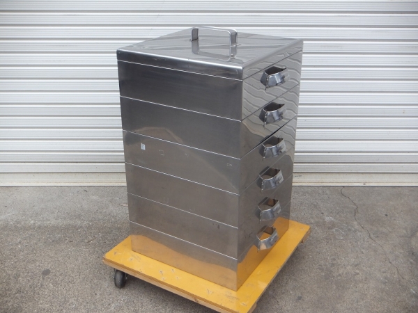 業務用ステンレス　蒸し器　6段　幅530×奥行450×高さ830 mm