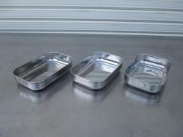 【バット　3枚】　W173×D114×H36　食材　餃子　トレイ　業務用　店舗用品　中古　厨房