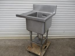 業務用 ソイルド1槽シンク(食洗用) W610×D620×H840(990) 中古